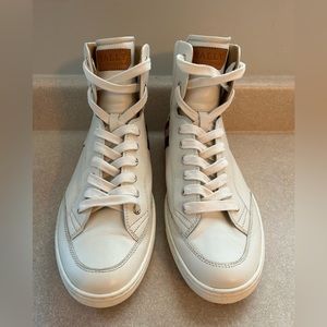 SOLD OUT Bally Switzerland Mens Size 9.5 US Oldani White Leather High Top Shoes